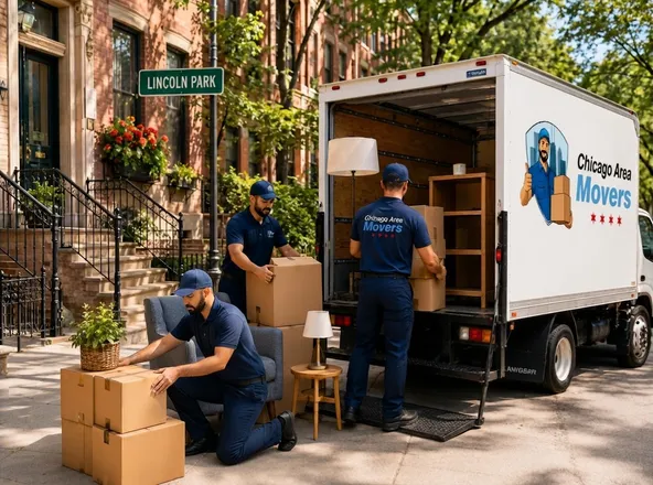 Boxes packed and ready for a small Chicago move